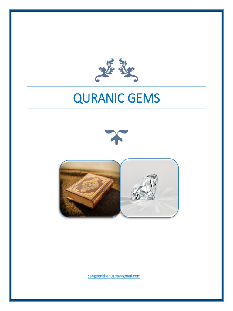 Quranic Gems-1 | PDF | Prophets And Messengers In Islam | Jesus In Islam