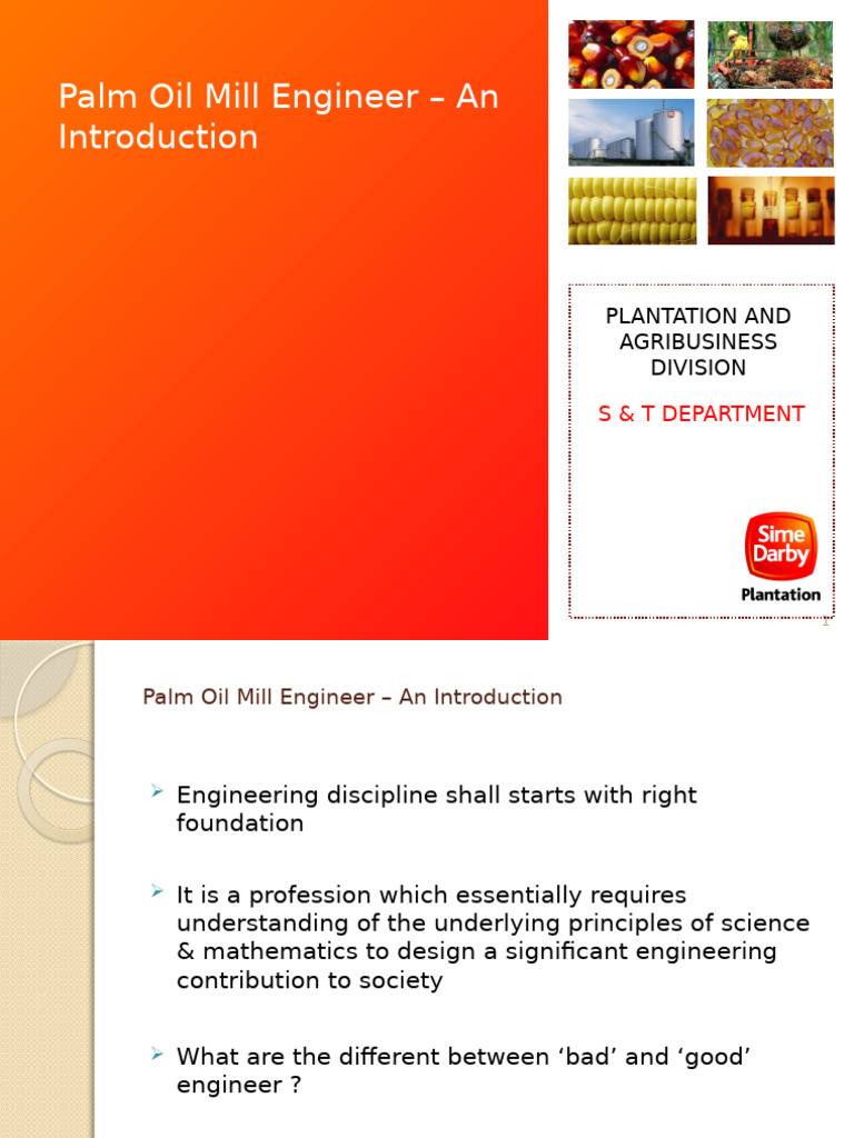 Introduction to Palm Oil Mill Engineering | PDF | Engineering | Engineer
