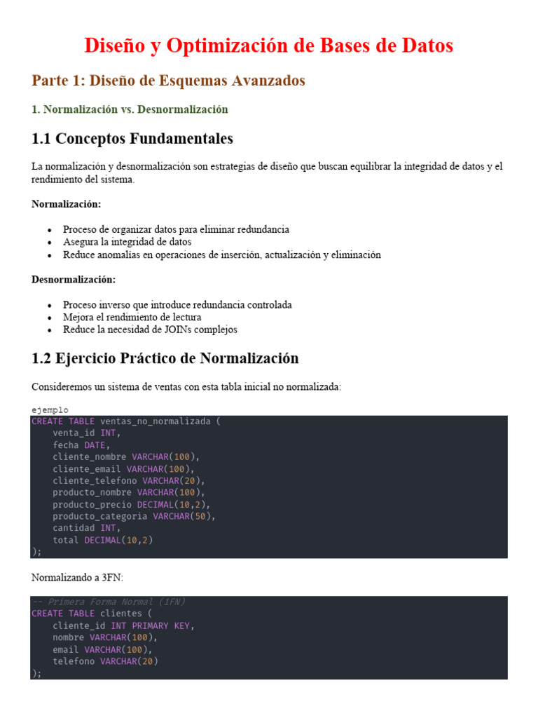Leccion 10 - Diseño y Optimización de Bases de Datos | PDF | Modelo de ...