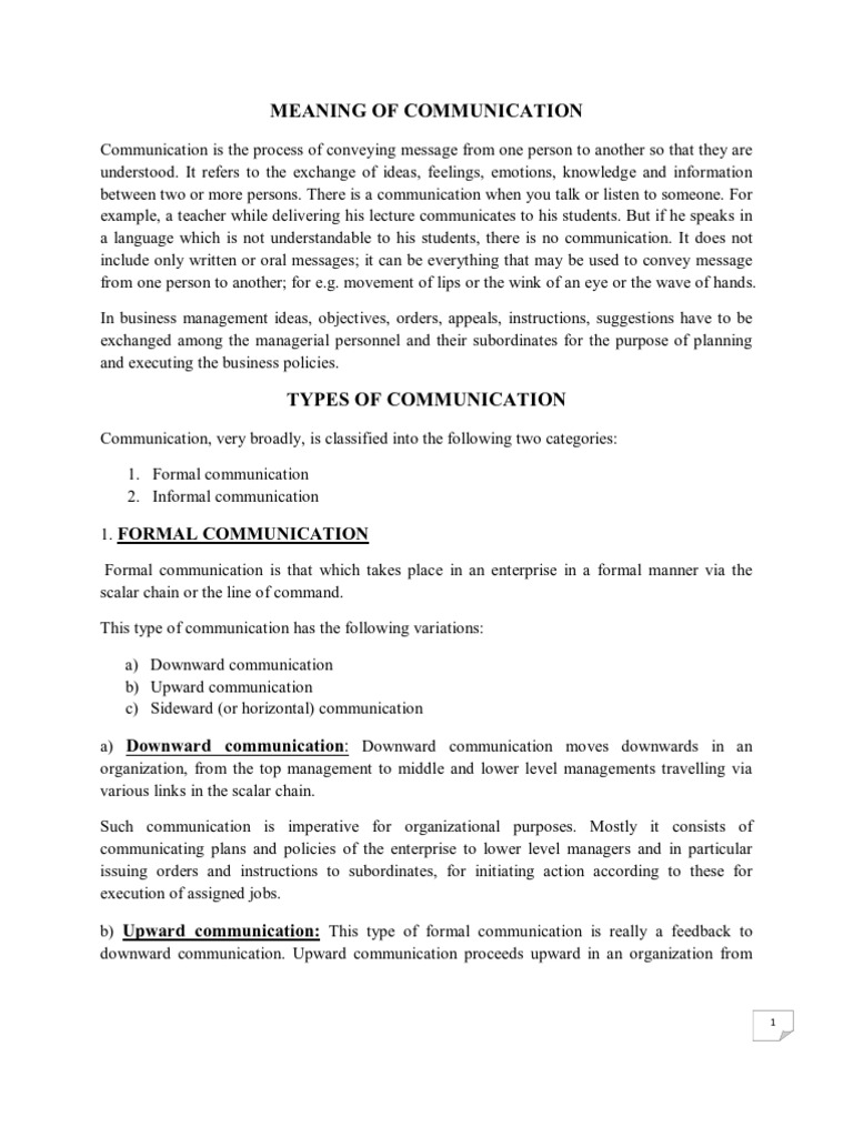 Assignment Communication Pdf