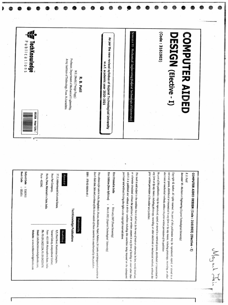 CAD Textbook | PDF