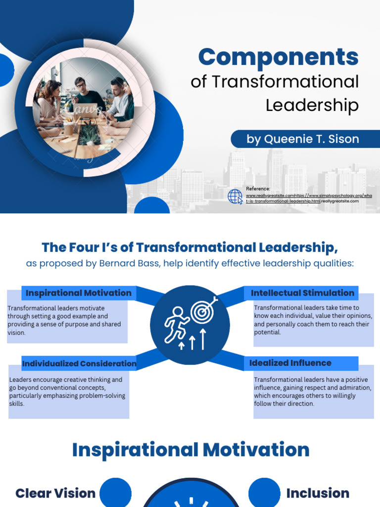 Key Components of Transformational Leadership | PDF | Transformational ...