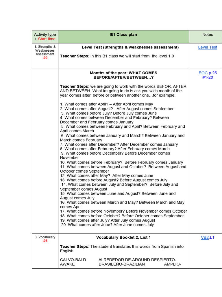 Clase b1 PDF | PDF