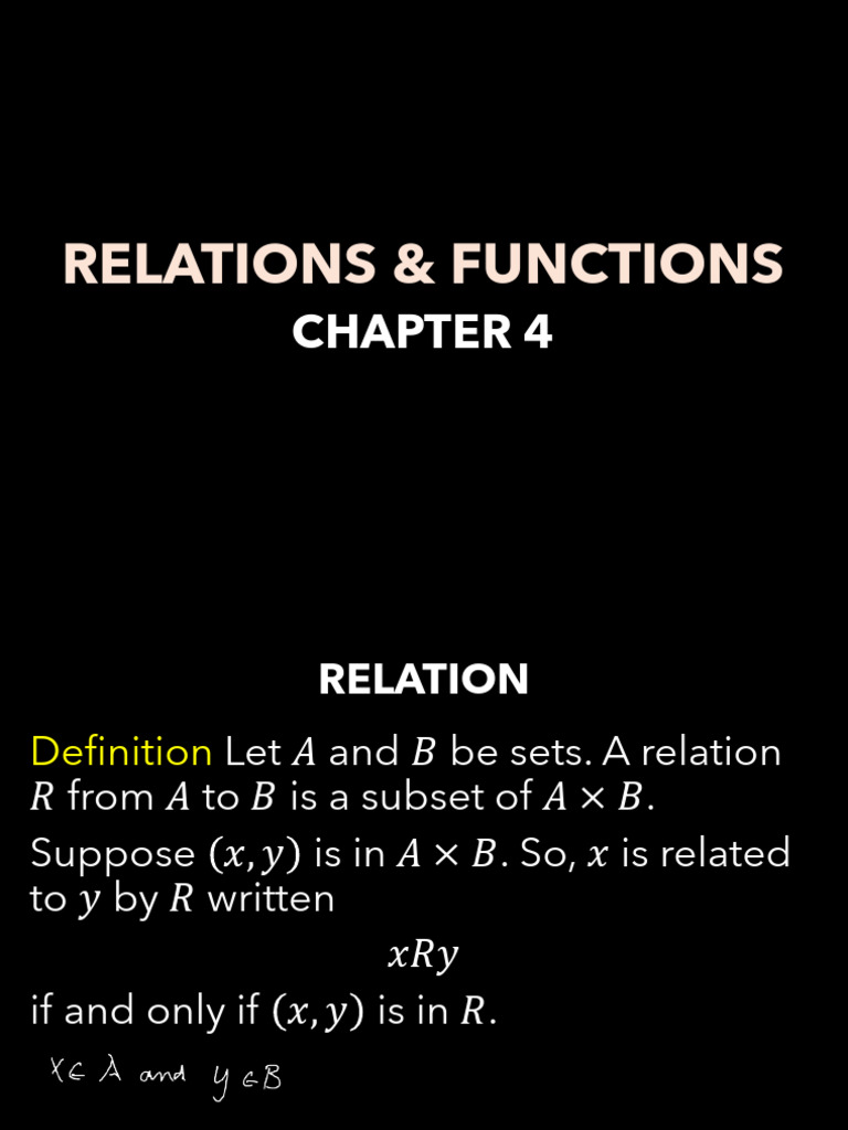 Understanding Relations and Functions | PDF | Function (Mathematics ...