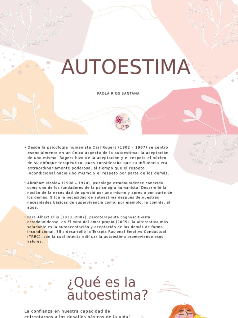 Claves para Mejorar la Autoestima | PDF | Desarrollo personal | Teorías ...