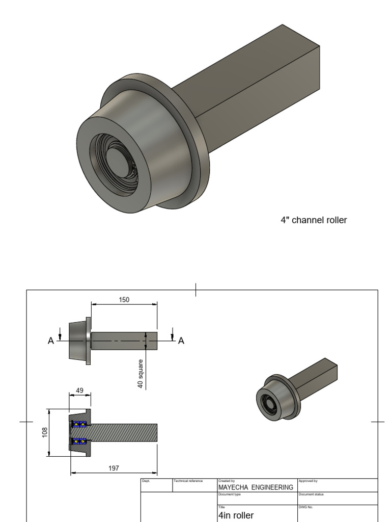 4-Inch Roller Technical Specifications | PDF