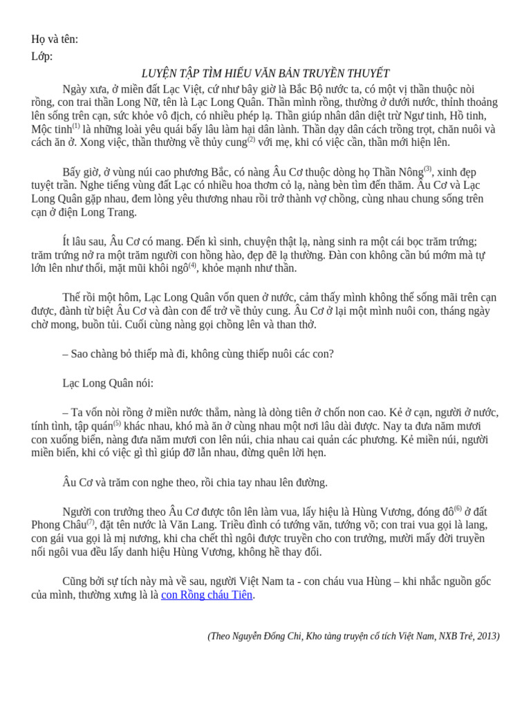 Con Rong Chau Tien | PDF