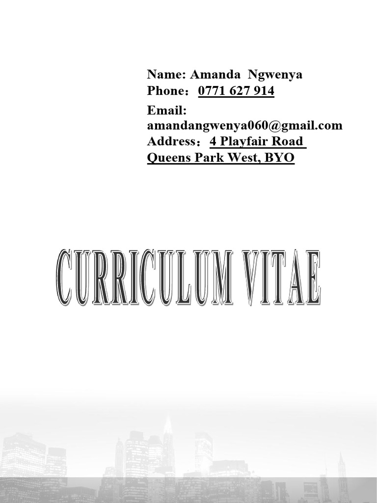 Amanda CV | PDF