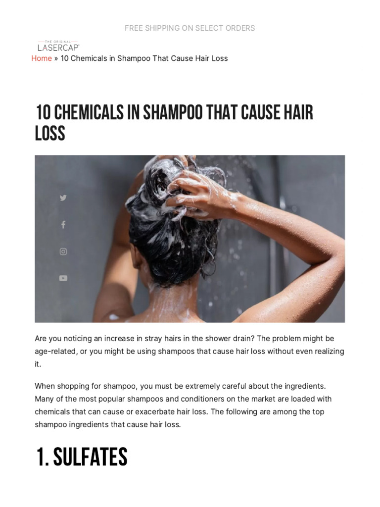 Avoid Hair Loss: Check Shampoo Ingredients | PDF | Shampoo