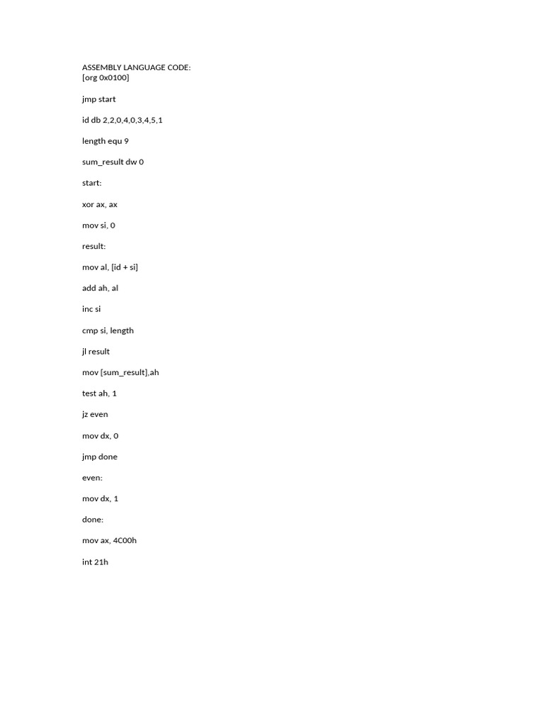 Assembly Language for Beginners | PDF
