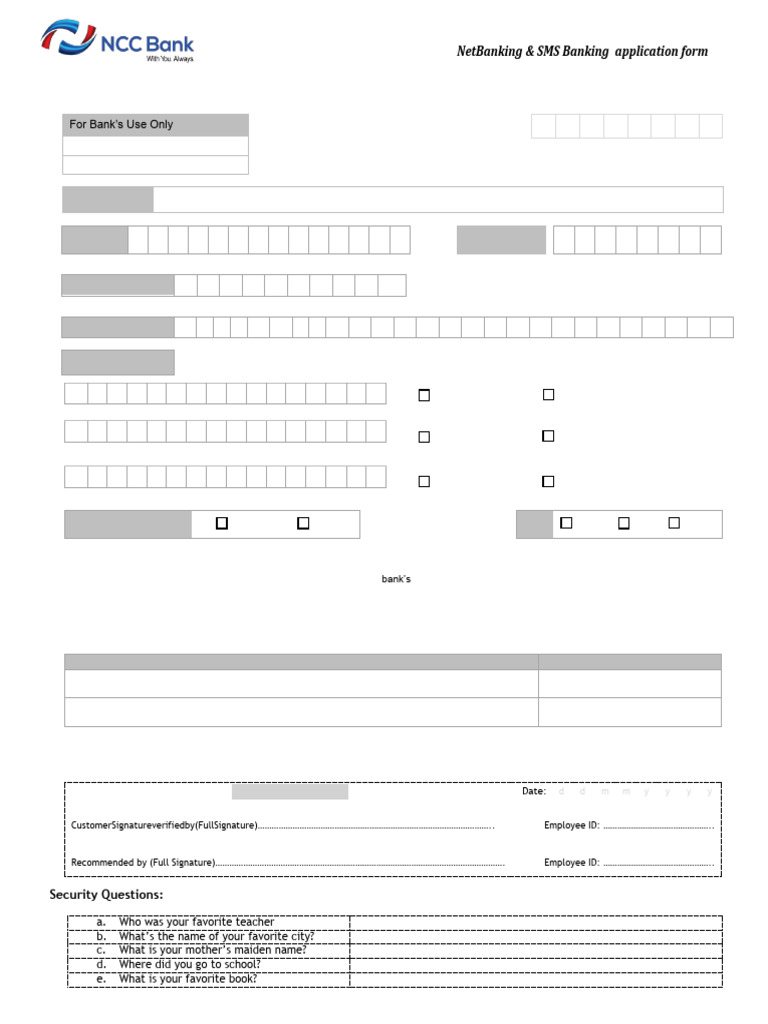 J&K Bank NetBanking Application Form | PDF | Credit Card | Banks