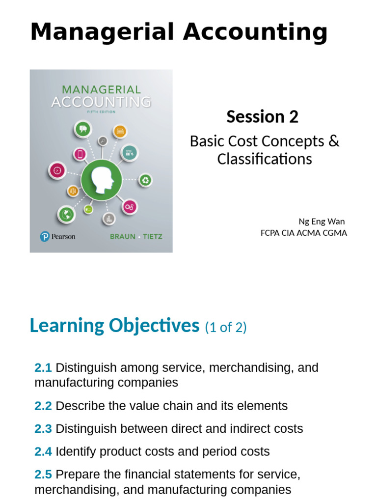 Session 2 Cost Concepts | PDF | Cost Of Goods Sold | Inventory