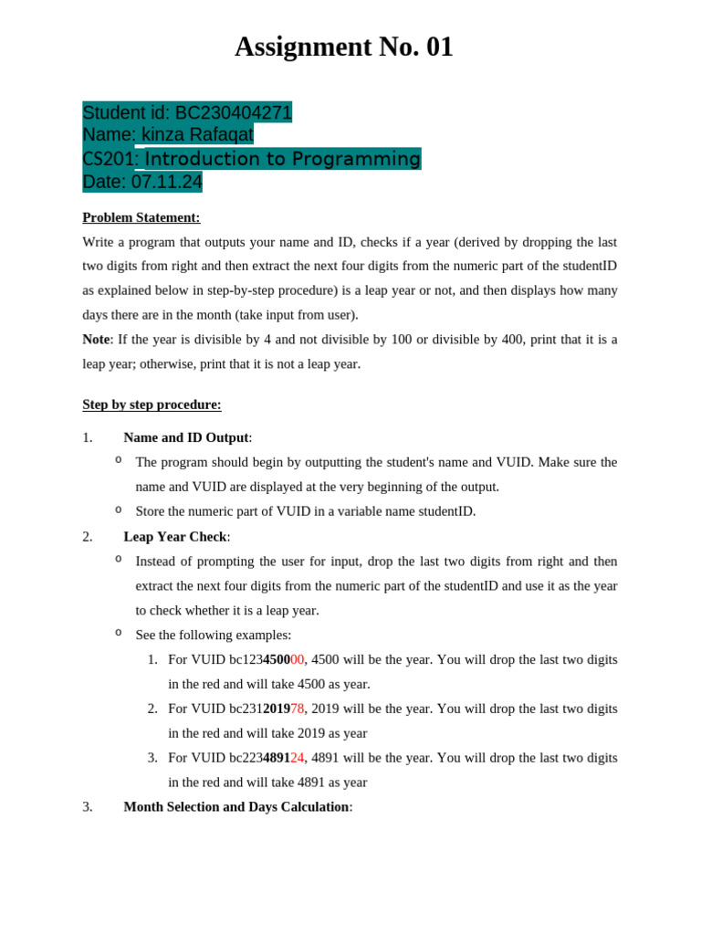Assignment No | PDF | Computer Programming | Software Engineering