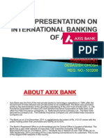 Presentation on International Banking of Axis Bank