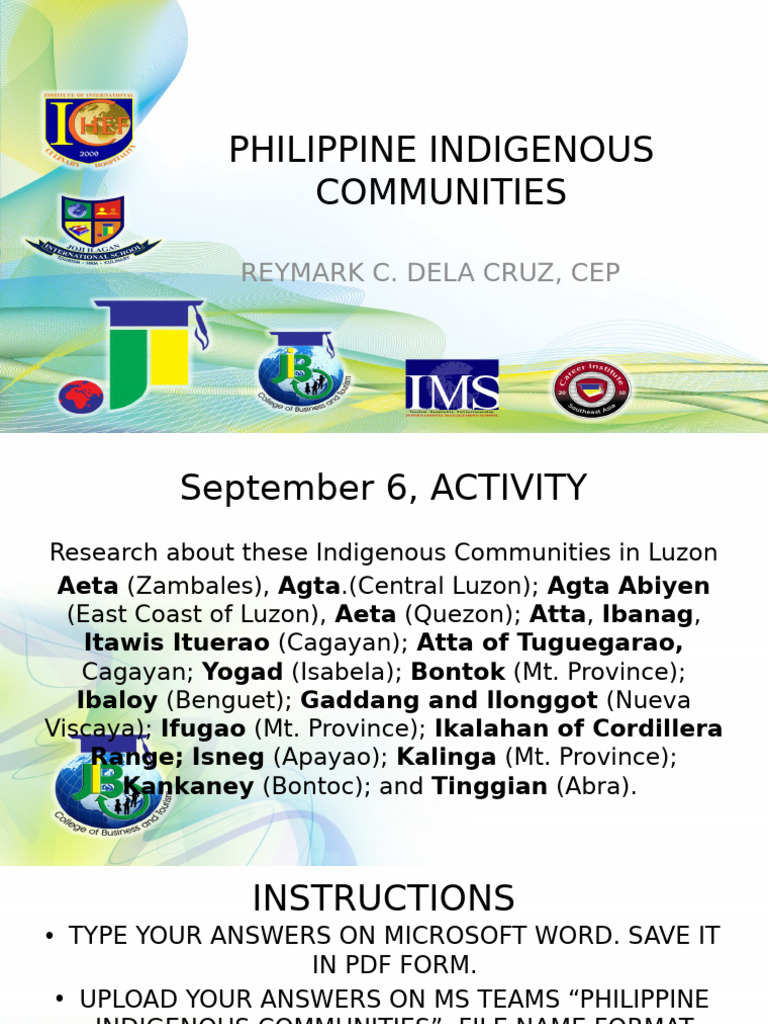 Philippine Indigenous Communities Overview | PDF