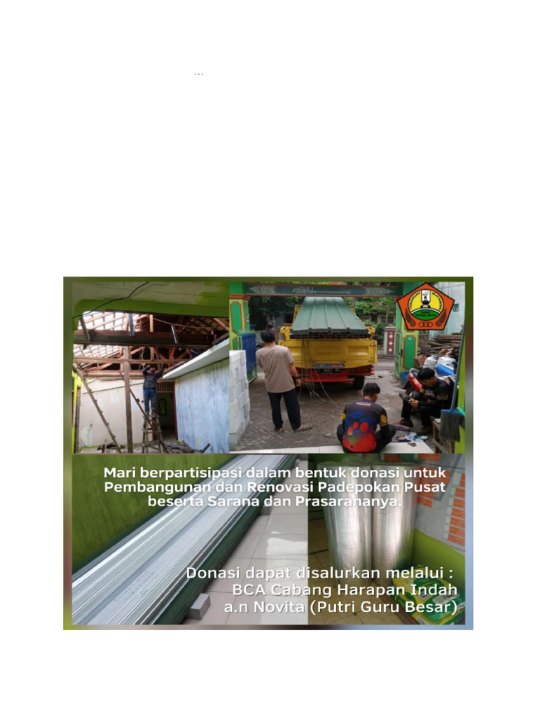 Pembangunan Tahap Pertama Dimulai | PDF