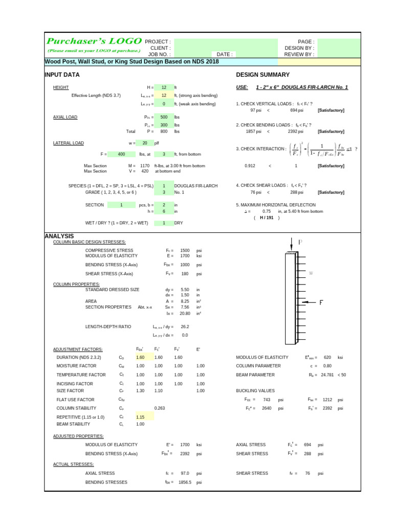 WoodColumn | PDF | Structural Engineering
