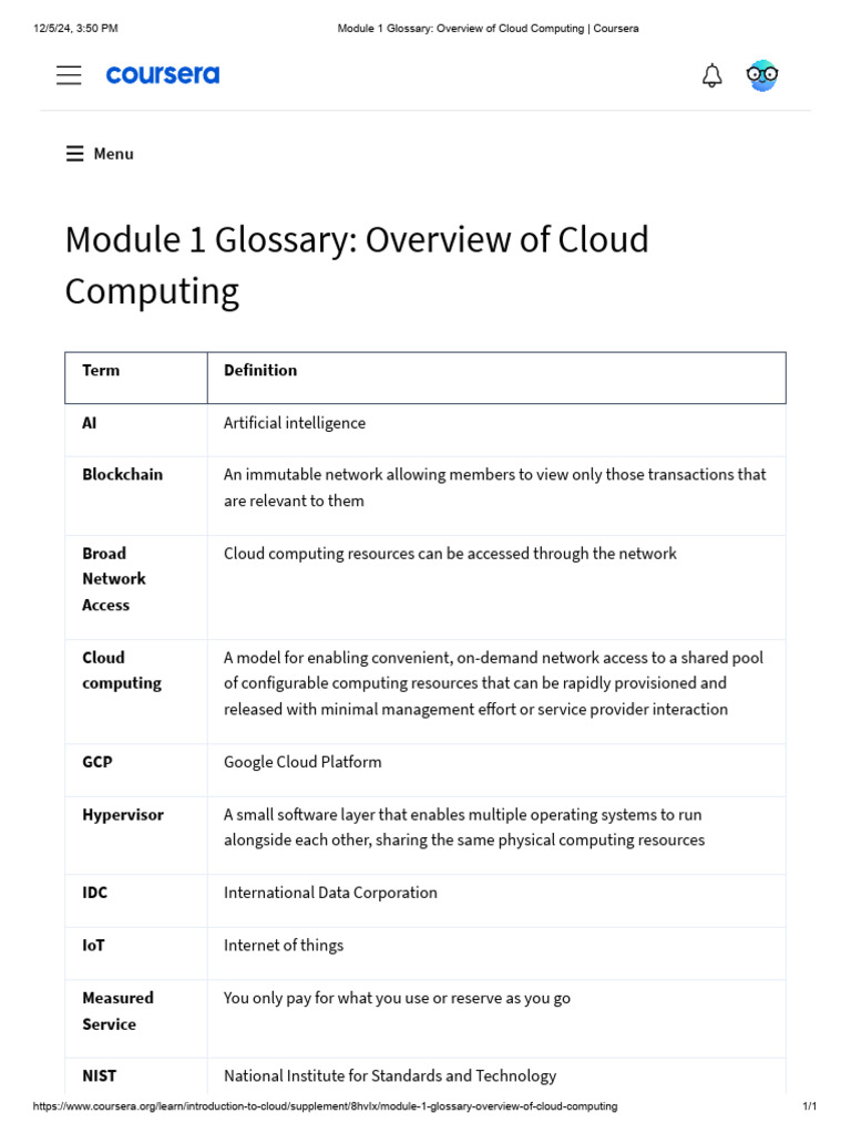 module-1-glossary-overview-of-cloud-computing-coursera-pdf