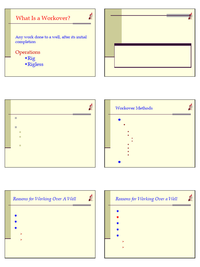 WorkOver Planning 1648042604 | PDF | Casing (Borehole) | Oil Well
