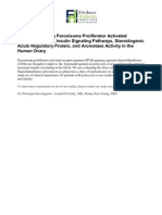 Interaction Among Peroxisome Proliferator Activated Receptor-Gamma, Insulin Signaling Pathways, Steroidogenic Acute Regulatory Protein, and Aromatase Activity in The Human Ovary