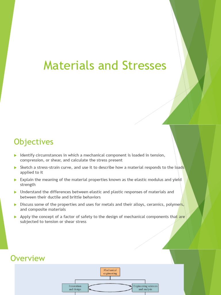 Chapter 5 Material and Stresses | PDF