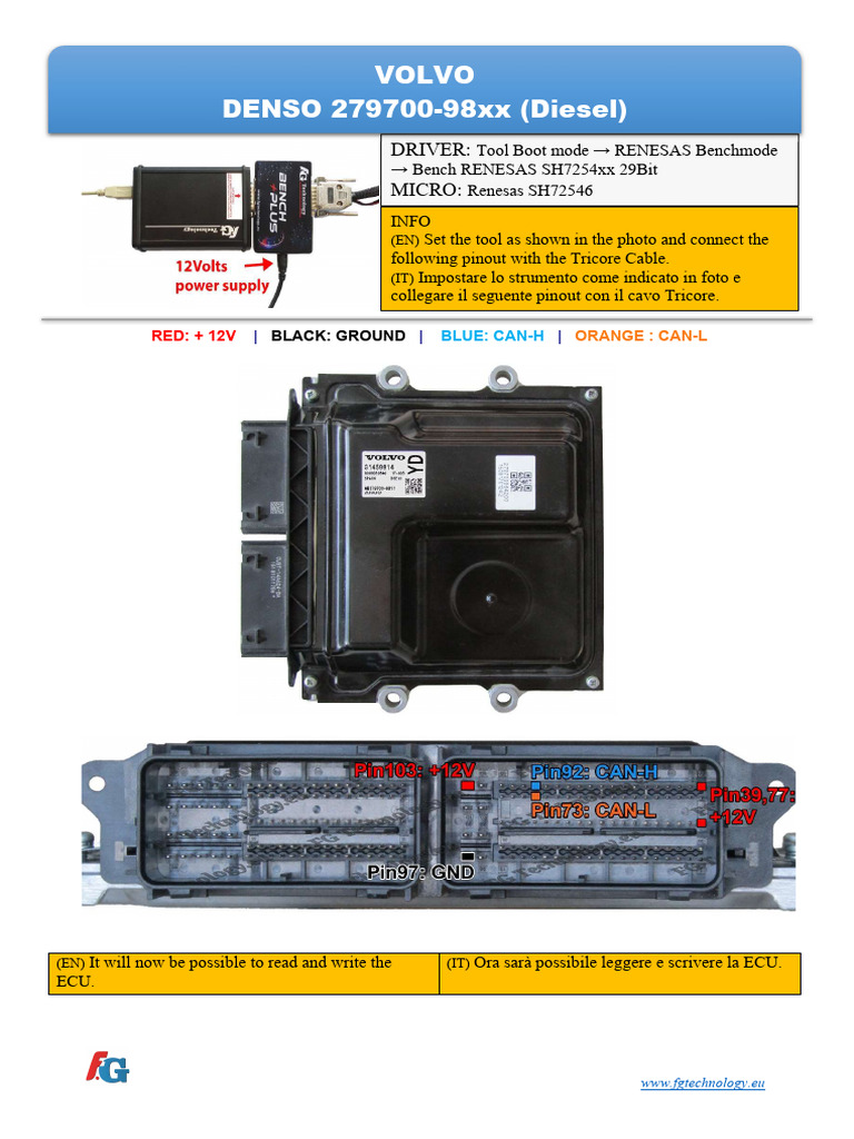 BENCHMODE 279700-98xx SH72546 VOLVO | PDF