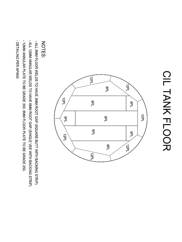 CIL Tank Floor Sketch | PDF