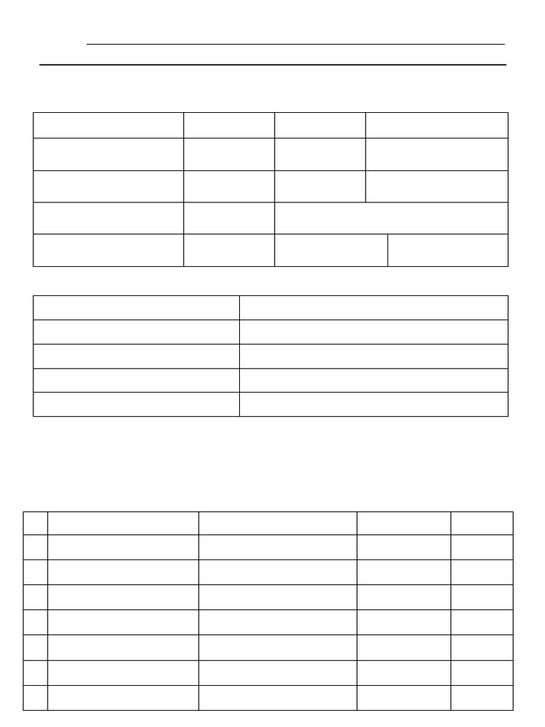 Data Collection Form (M) | PDF
