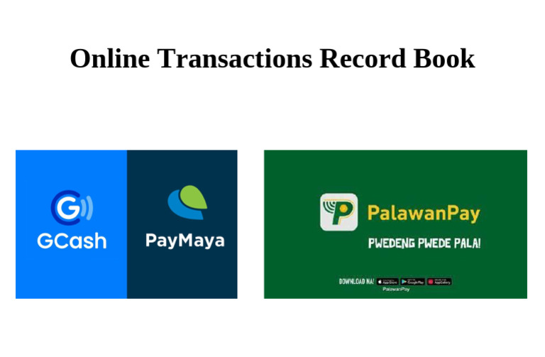Online Transactions Record Book | PDF