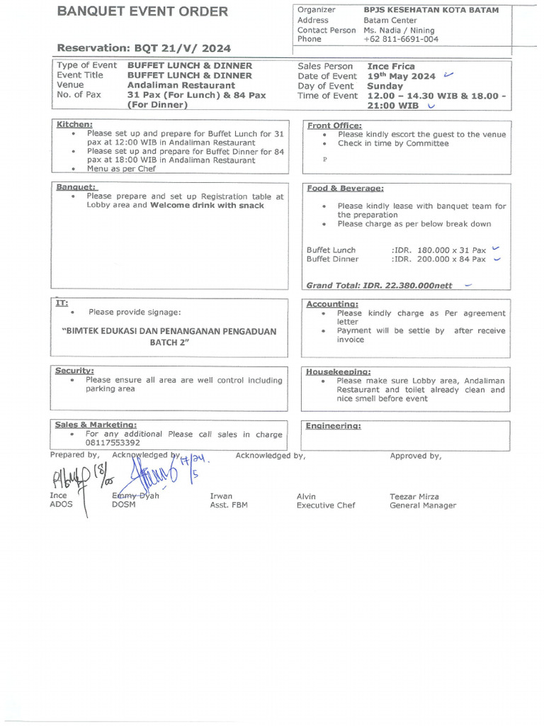 Beo BPJS Kesehatan On 19-21 May 2024 | PDF