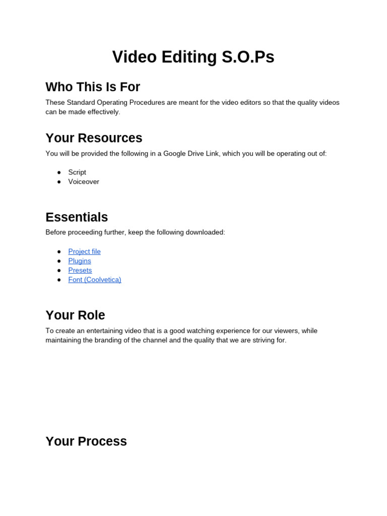 Video Editing S.O.ps - Quick Media | PDF | Video