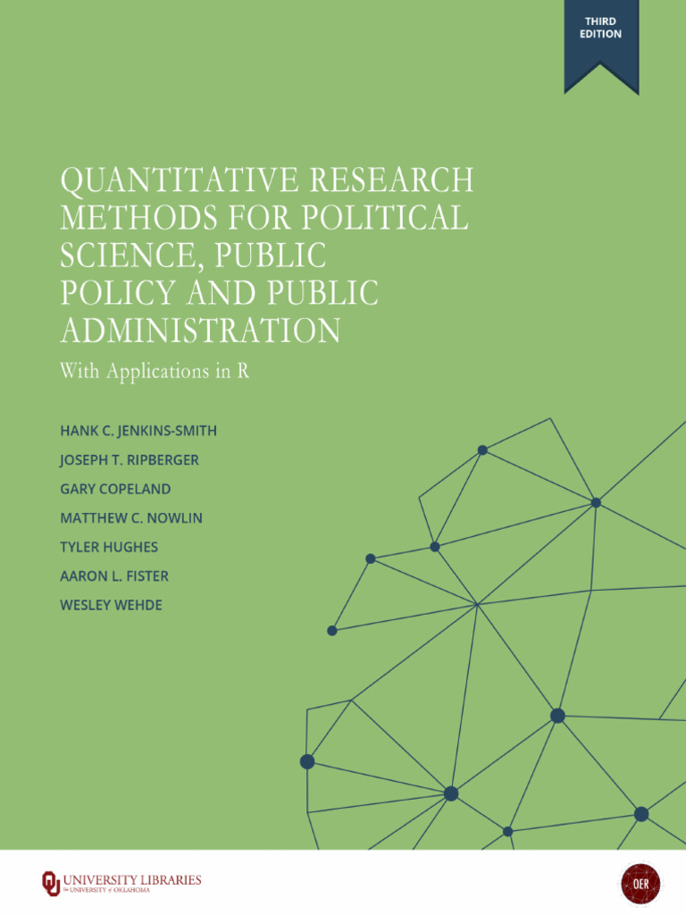 Quantitative Research Methods for Political Science, Public Policy and ...