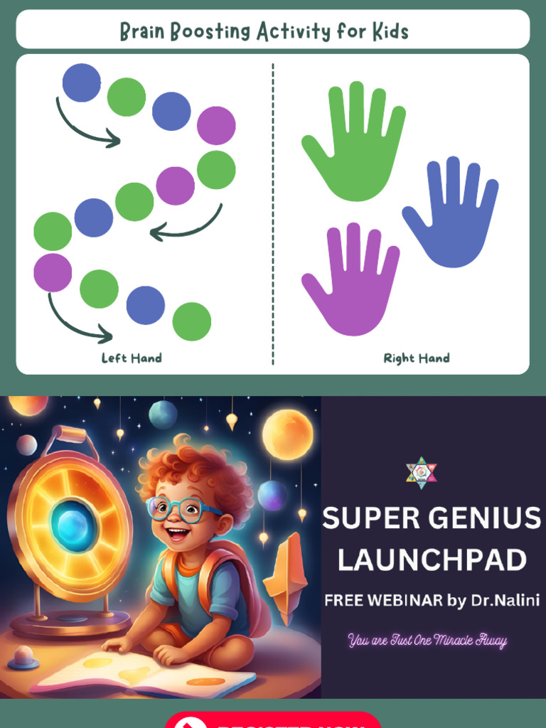 Brain Boosting Activities With Two Hand For Kids Worksheet in Colorful ...