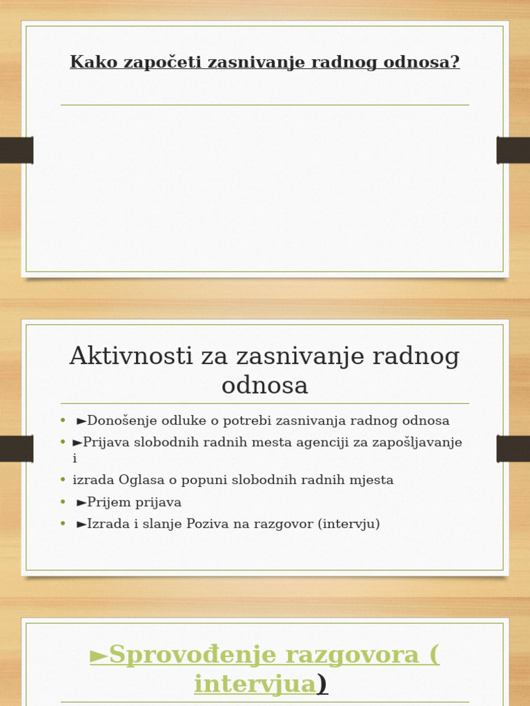 Kako započeti zasnivanje radnog odnosa | PDF
