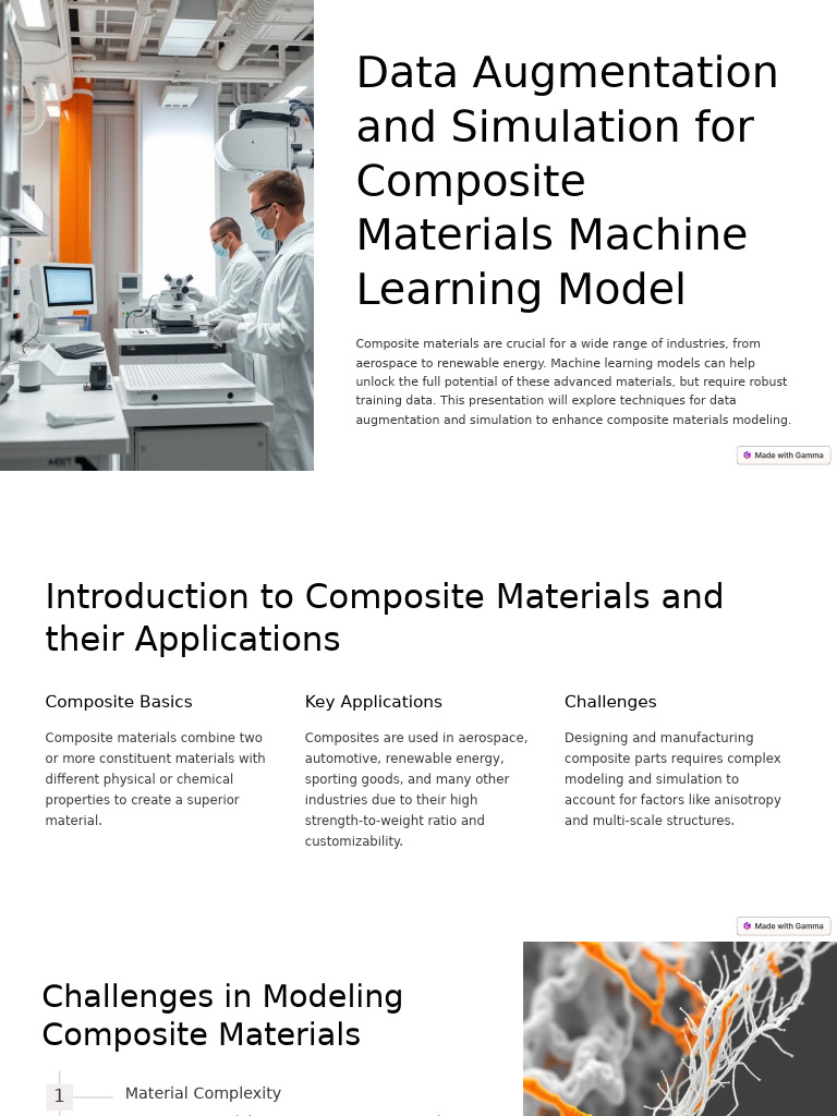 Data Augmentation and Simulation For Composite Materials Machine ...