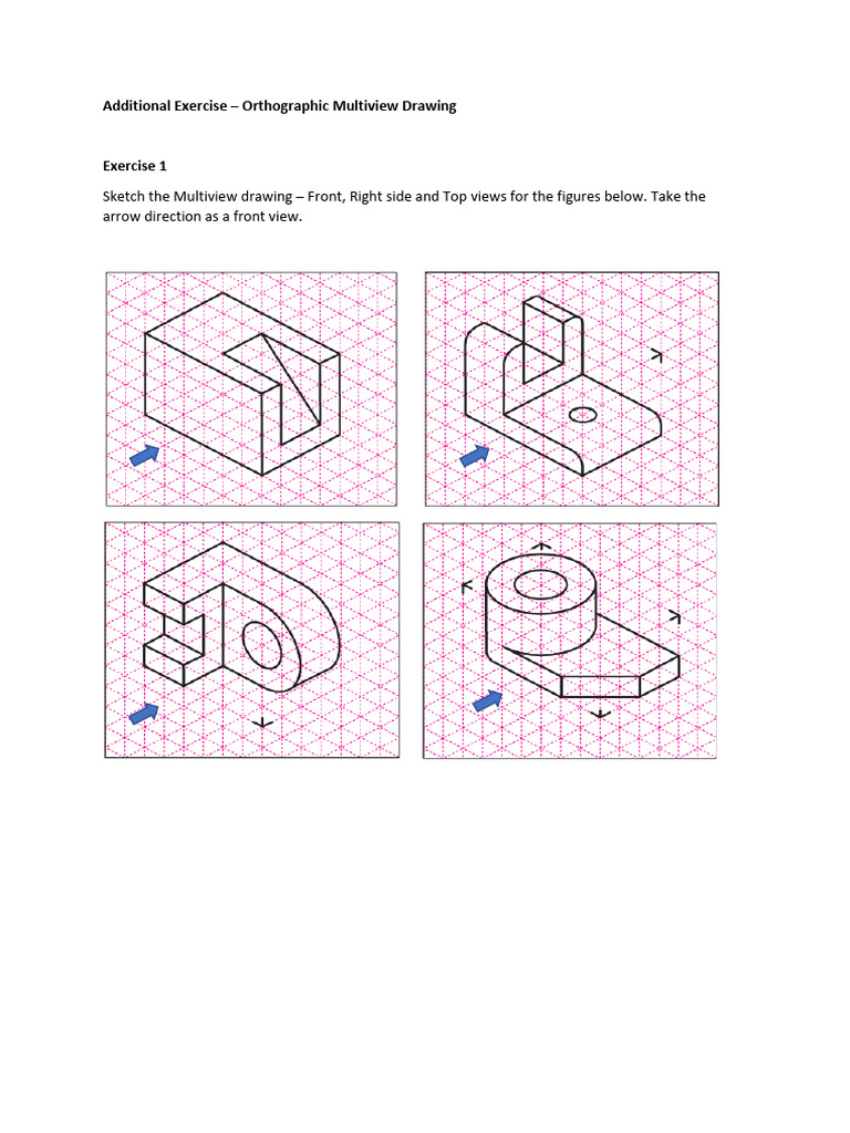 Additional Exercise CLB10903 - Multiview Drawing | PDF