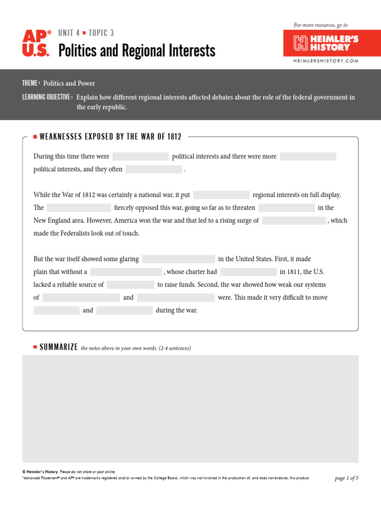 AP US Unit 4 Topic 3 Noteguides | PDF | The United States | Society Of ...