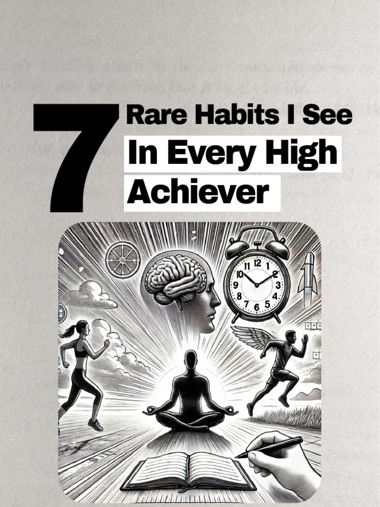 7 Habits of High Achievers | PDF | Habits | Learning