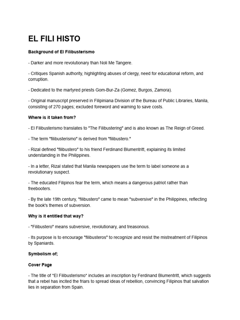 El Fili History | PDF | Philippines