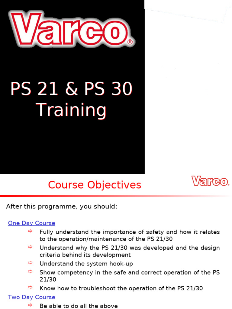 PS 21/30 Operation and Maintenance Training | PDF | Mechanical Engineering