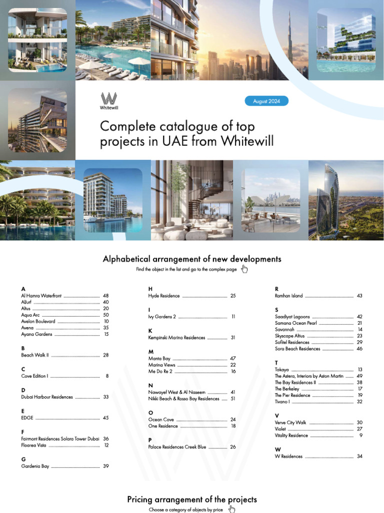Top UAE Real Estate Projects 2024 | PDF | Apartment | Dubai