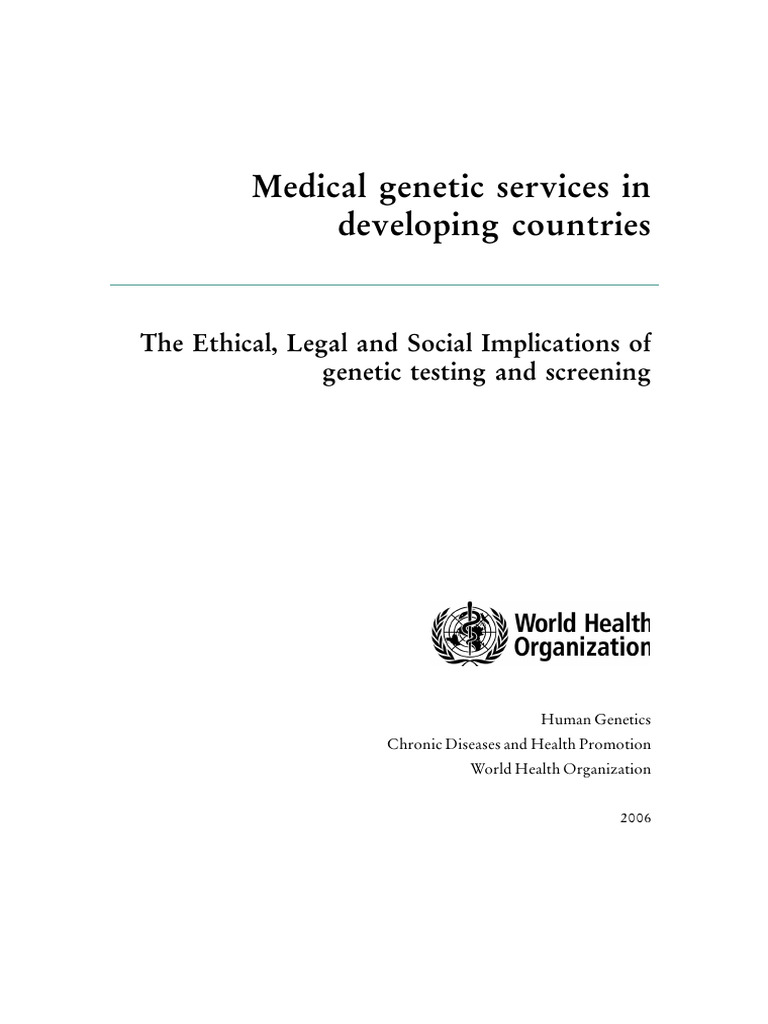 Genetic Services in Developing Countries | PDF | Dominance (Genetics ...