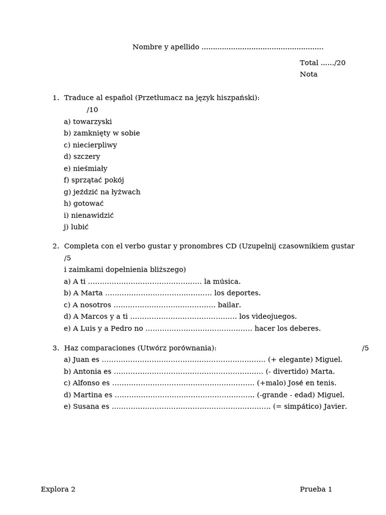 Prueba 1 | PDF
