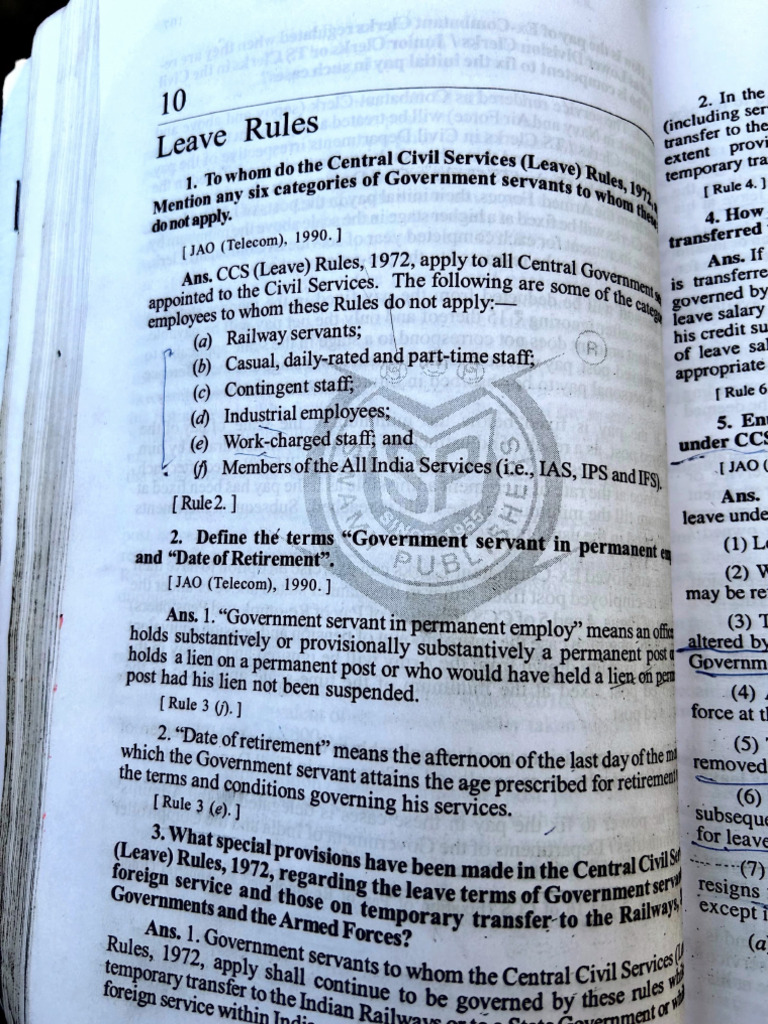 Leave Rules | PDF