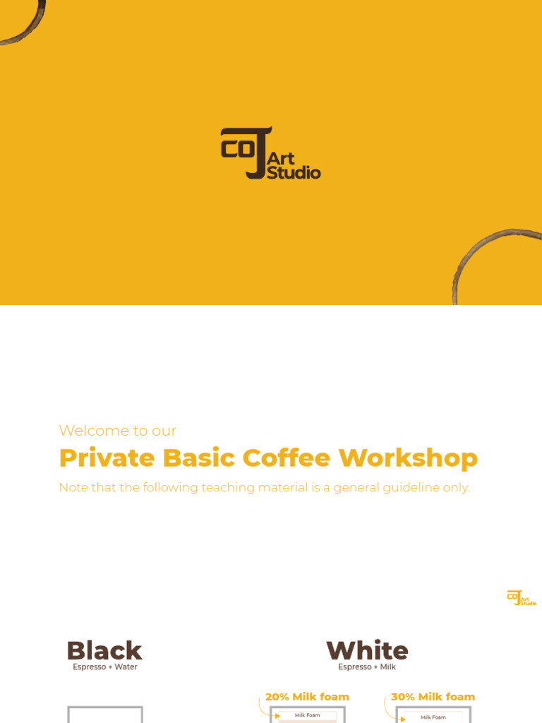 Barista Lecture | PDF
