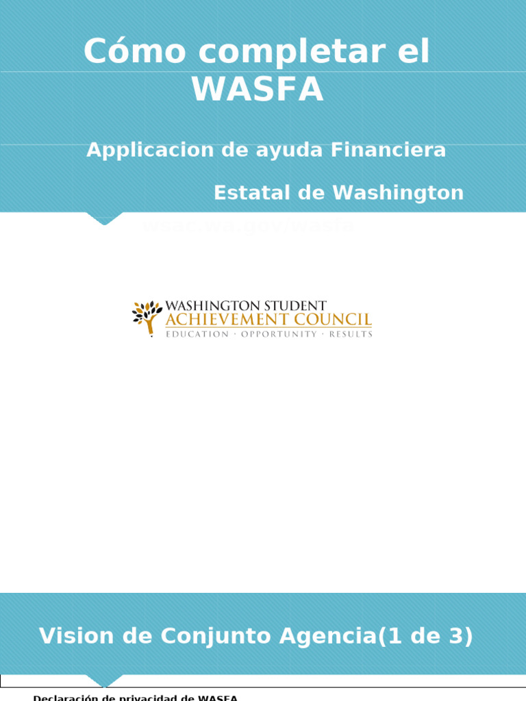 Guía para Completar el WASFA en WA | PDF | Contraseña | Botón (Computación)