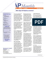 ERS: Who Says AP Needs An Invoice?: May 2010 Volume 2, Issue 9 Inside This Issue