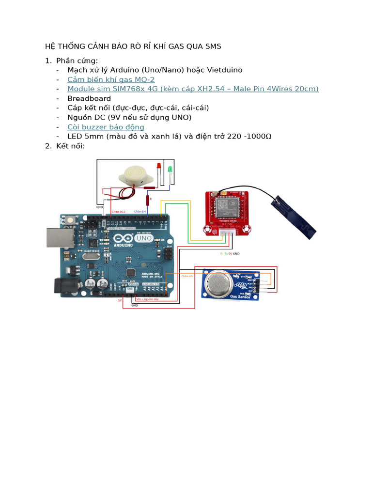 Gas Leak Detector GSM | PDF