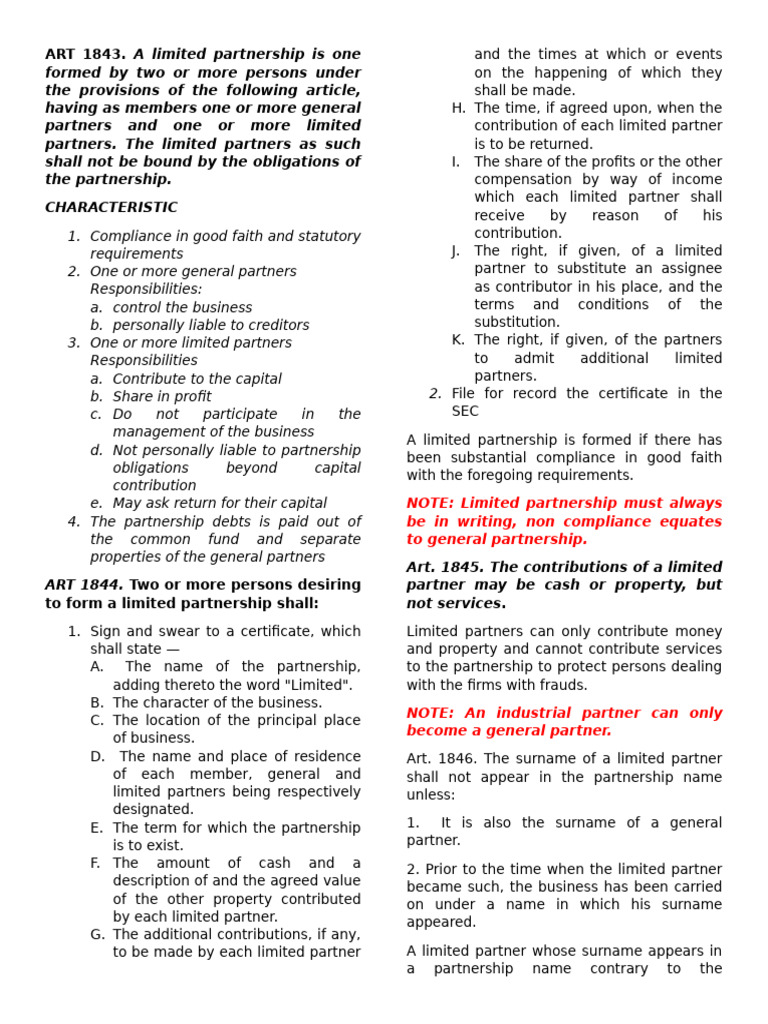 CHAPTER 4 - CHAPTER 5 | PDF | Limited Partnership | Partnership