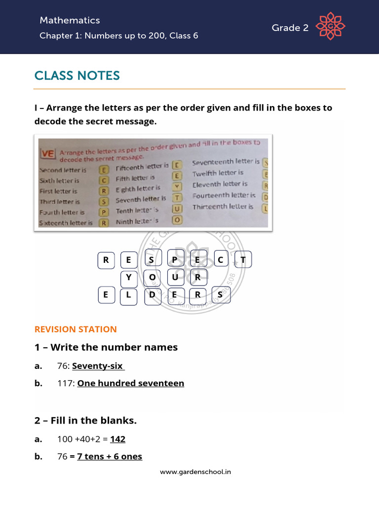 CN-Grade+2-Mathematics-Chapter+1-Class+6 (1) | PDF